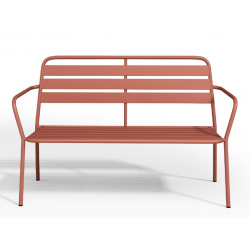 Banc de jardin en métal -...