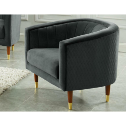 Fauteuil TURPI en velours -...