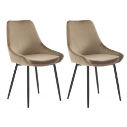 Lot de 2 chaises Taupe MASURIE